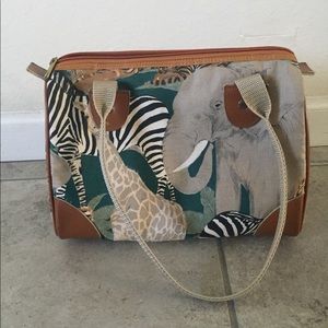 Elephant Tiger and Giraffe Purse